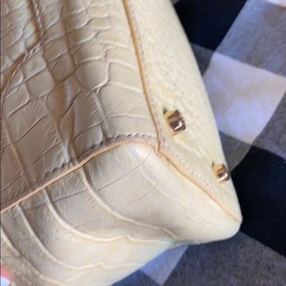 Tory Burch 797 Large Top ZIP Satchel yellow creme - Picture 13 of 14